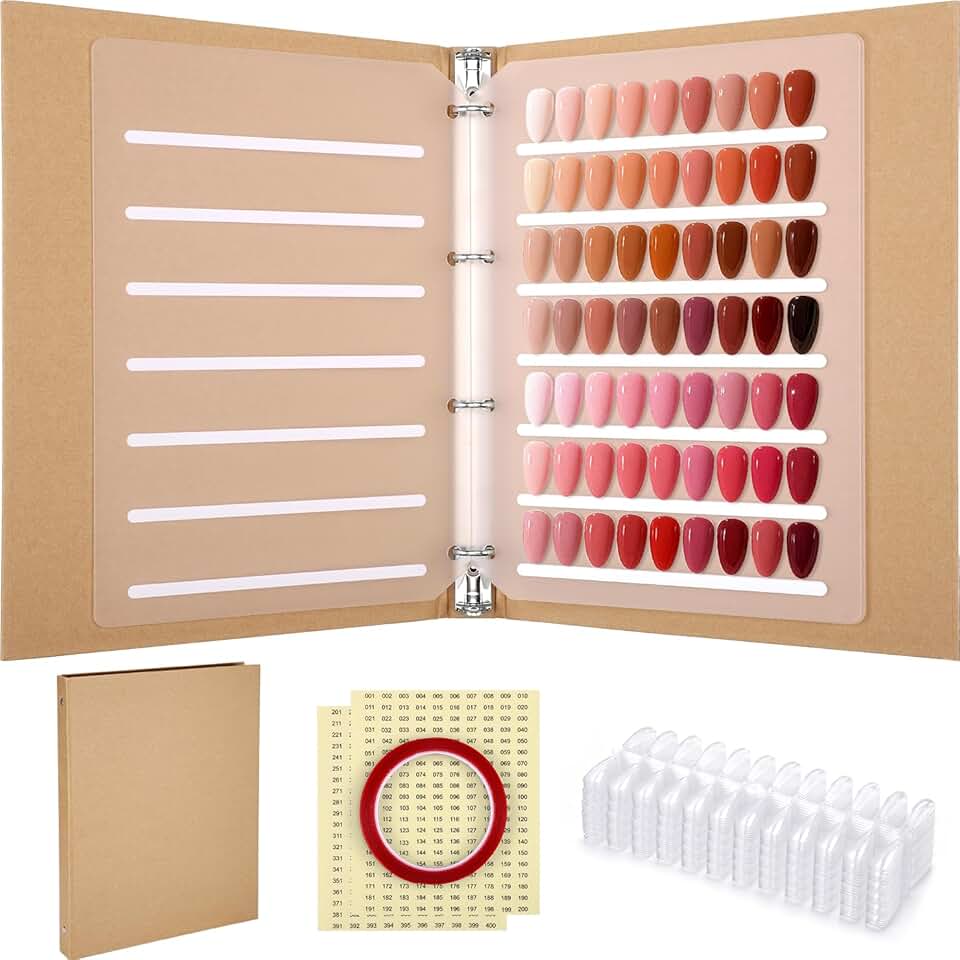 Nail Color Display and Organizer with Tips