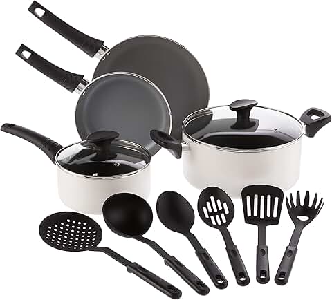 12-Piece Nonstick Cookware Set with Utensils