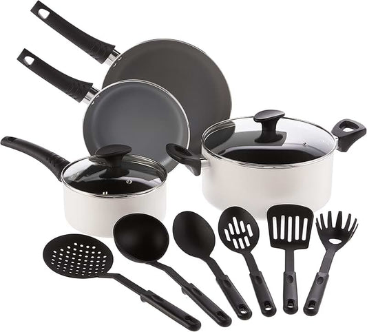 1 Quart Saucepan and 14-Piece Utensil Set with Holder