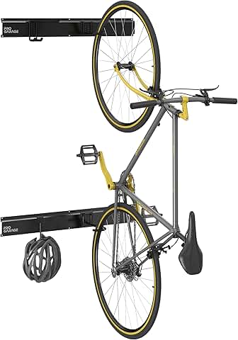 Heavy Duty 4 Bike Wall Mount Storage Rack with Hooks