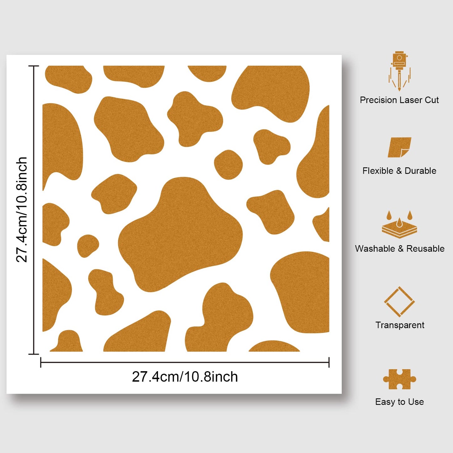 Reusable Plastic Square DIY Painting Wall 11.8x11.8 Inches