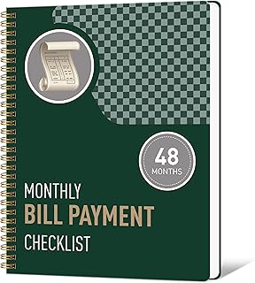 Monthly Bill Payment and Budget Organizer Notebook
