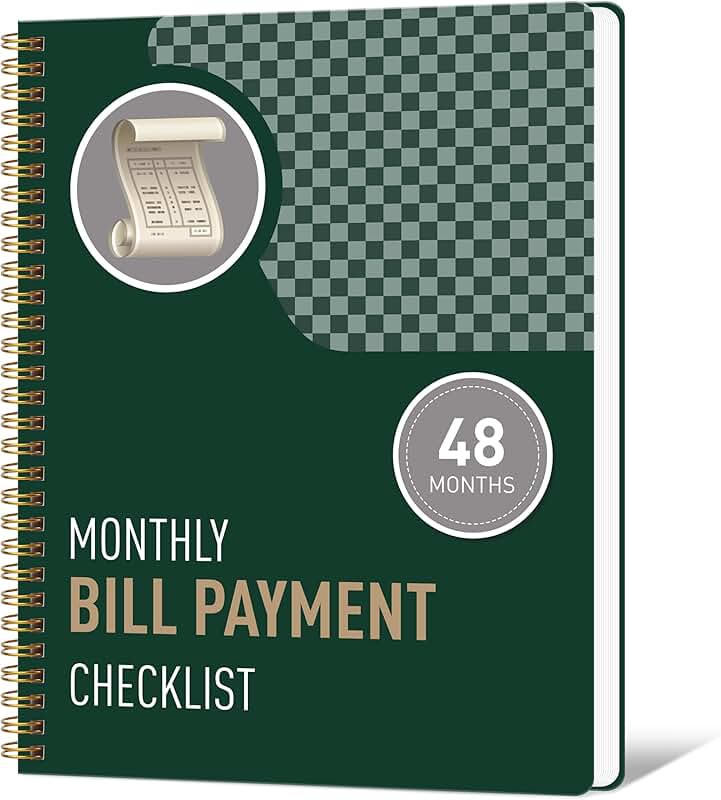 Monthly Bill Payment and Budget Organizer Notebook