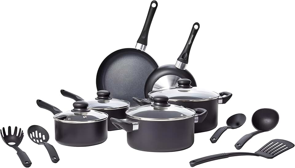 15-Piece Non-Stick Kitchen Cookware Set