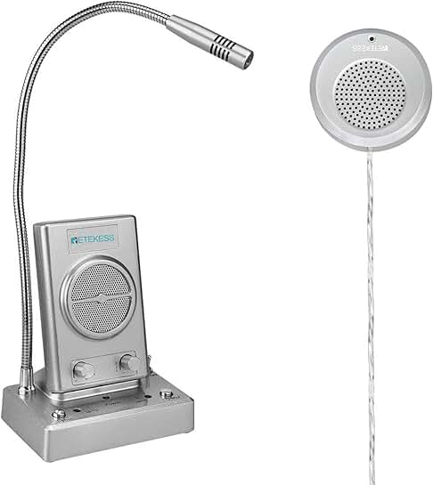 Window Microphone and Speaker Intercom System
