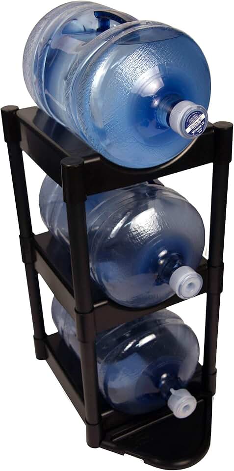 Water Bottle Storage Rack with Three Trays
