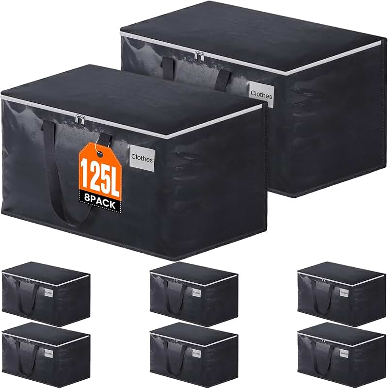Large Black and White Ceramic Kitchen Canisters
