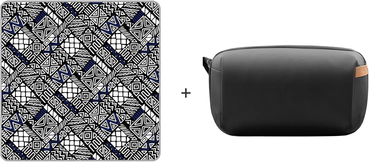 Black Protective Lens Wrap and Organizer Bag