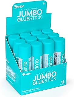 12 Jumbo All-Purpose Glue Sticks, 1.4 Oz