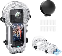 Underwater Waterproof Case for Insta360 X5 with Mount and Lens Cover