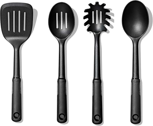 12-Piece Silicone Kitchen Utensil Set with Stainless Steel Handles
