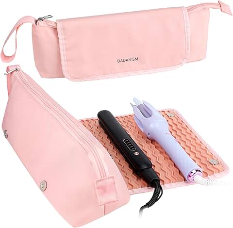 Travel Bag with Heat-Resistant Mat for Hair Tools