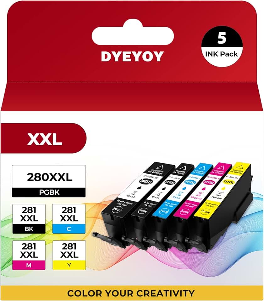 High Yield Ink Cartridge Replacement for Canon Pixma Printers