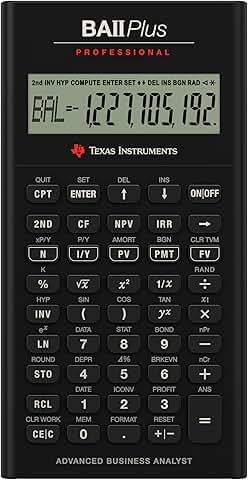 Financial calculator for professional use