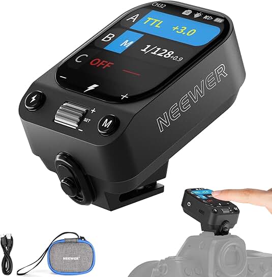 Wireless Flash Trigger with OLED Touchscreen and HSS