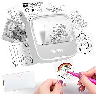 Portable Sticker Maker with Roll Paper and Templates