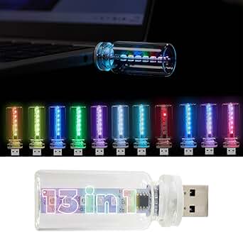 13-in-1 Touch-Adjust USB Car LED Night Light