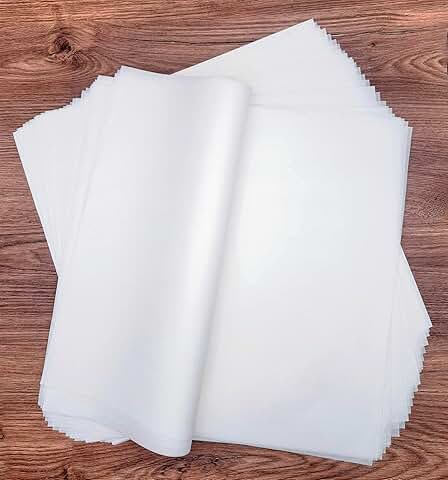 50 Sheets of Large White Artist Teabag Paper for Mixed Media Art