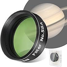 Dark Green 1.25" Planetary Filter for Telescope Observation