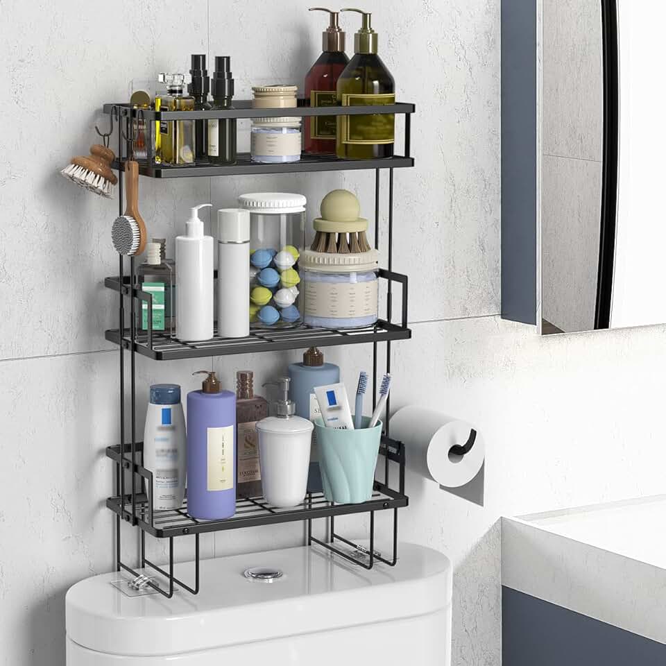3-Tier Over Toilet Bathroom Storage Shelf