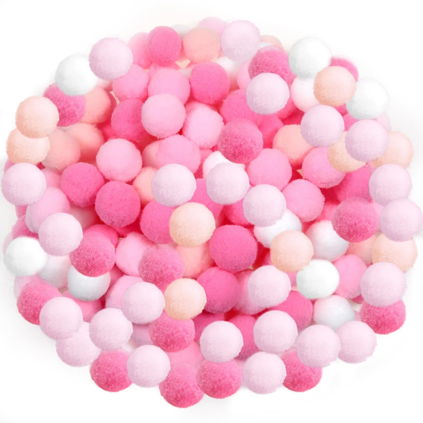 300 Large Multicolor Pom Poms for DIY Crafts