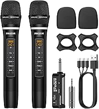 UHF Wireless Microphone with Volume and Echo Control