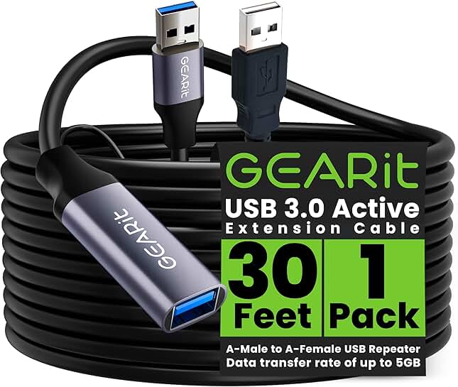 30-Foot USB 3.0 Active Extension Cable
