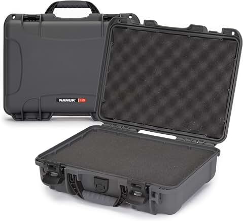 Lightweight Waterproof Camera Case with Foam, Graphite