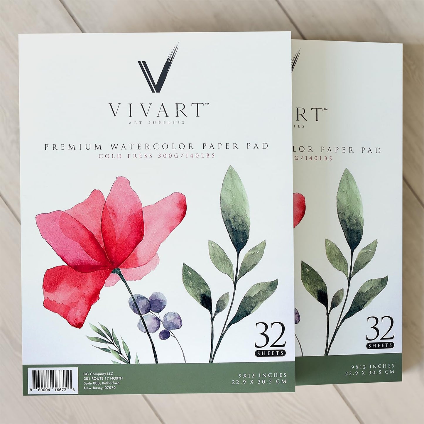 Watercolor Pads 9x12 Inches Pack of 2
