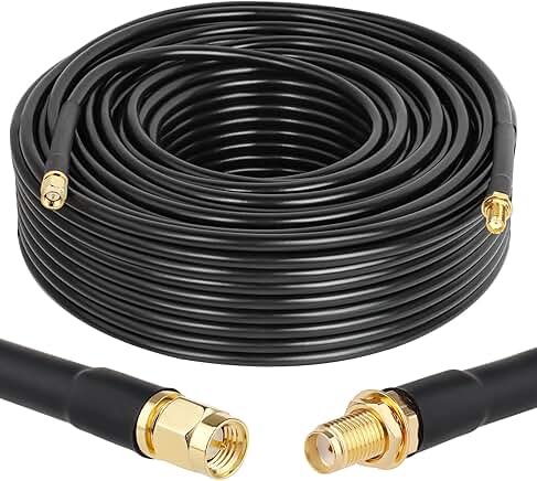 150FT RF SMA Extension Cable, Male to Female, 50 Ohm