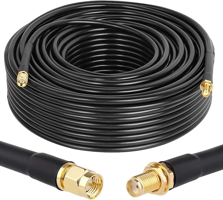 150FT RF SMA Extension Cable, Male to Female, 50 Ohm