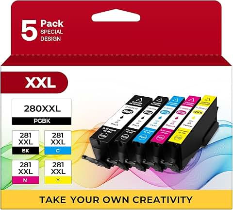 Five-Color Ink Cartridge Set for Compatible Printers