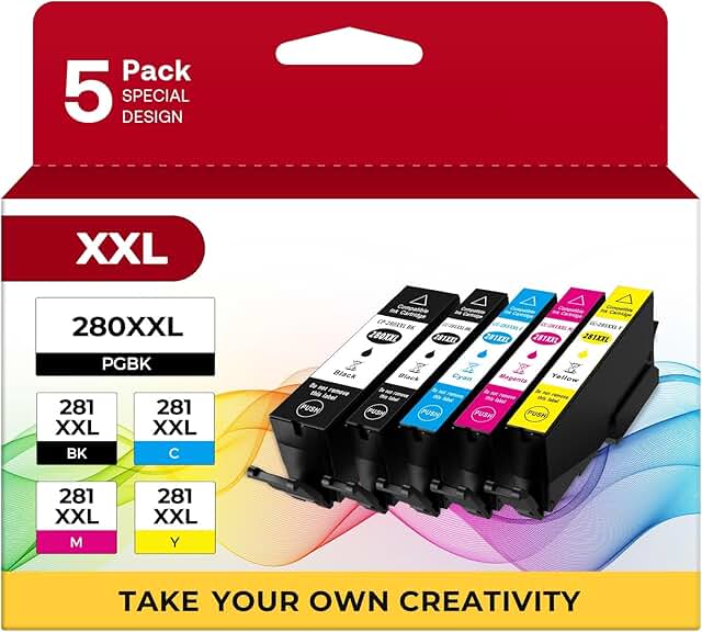 Five-Color Ink Cartridge Set for Compatible Printers