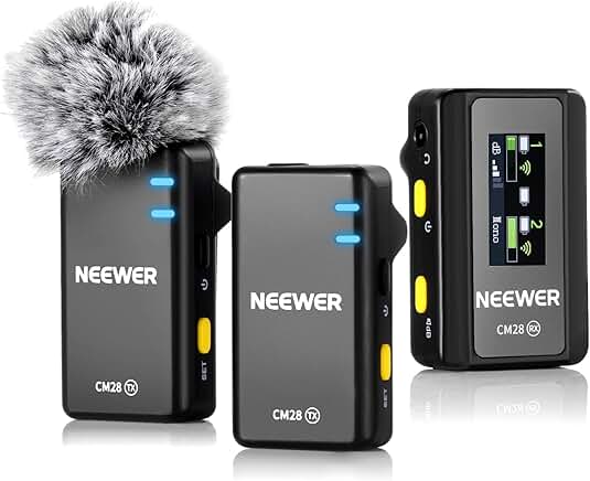 Wireless Lavalier Microphone System with Noise Canceling