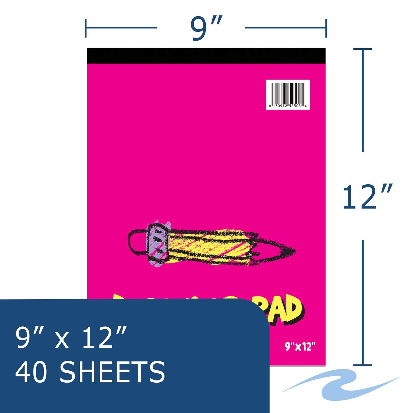 Kid's Art Variety Pack with Watercolor, Sketch, Doodle, Drawing Pads
