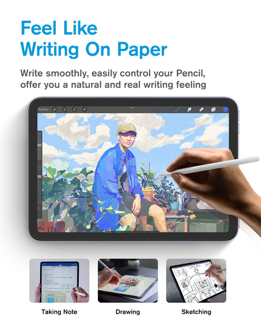 [2 Pack] Paperfeel Screen Protector Compatible with iPad Mini 6 2021 (6th Generation, 8.3 Inch), Anti-Glare/Scratch Resistant Matte Film for Drawing/Writing, Compatible with Apple Pencil