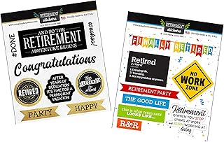 Retirement Scrapbook Stickers for Cards and Crafts