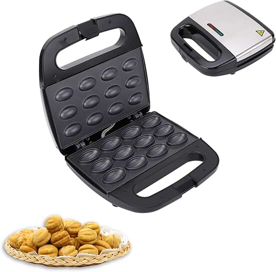 Walnut Cookie Maker, Electric Double-Sided Pastry Tool