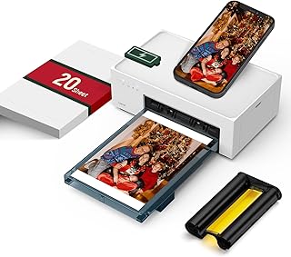 Portable wireless photo printer for travel and home