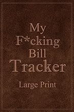 Large Print Monthly Bill Tracker and Reminder