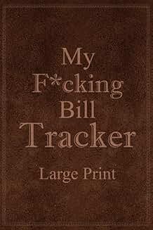 Large Print Monthly Bill Tracker and Reminder