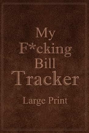 Large Print Monthly Bill Tracker and Reminder