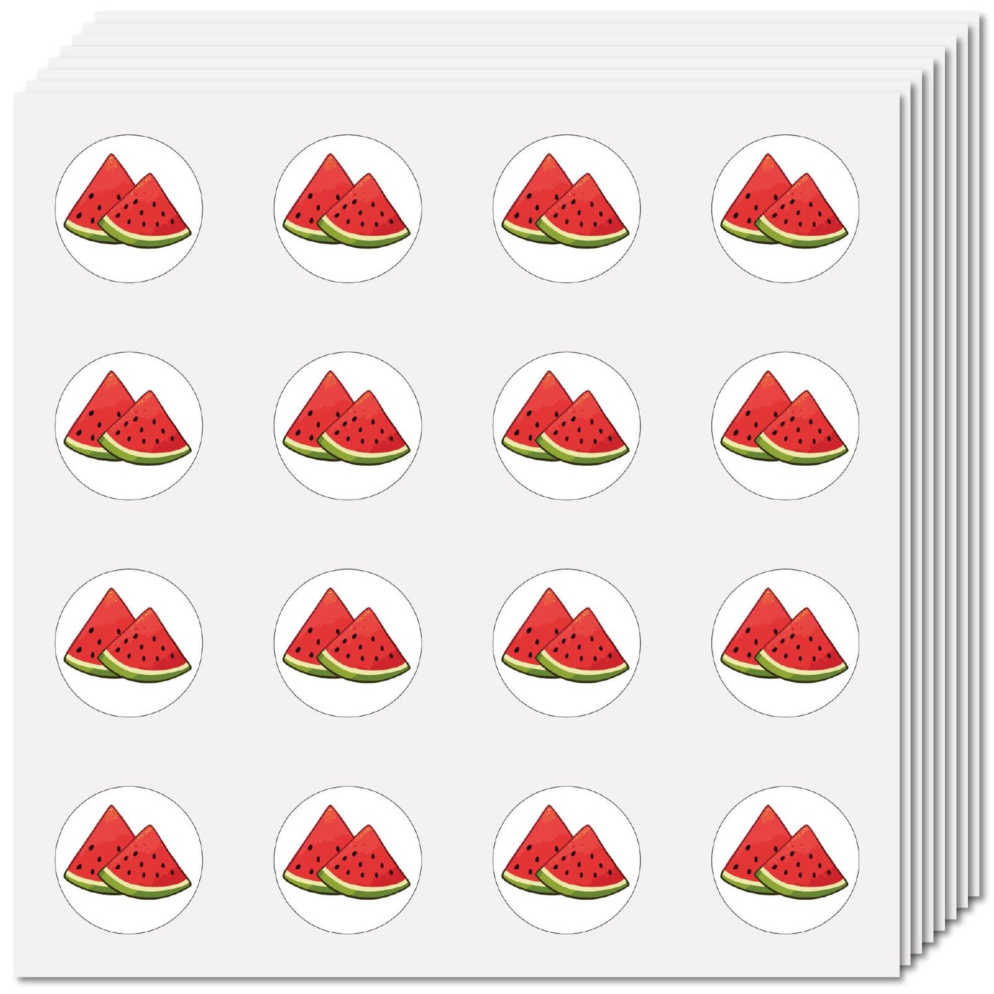 128 Watermelon Stickers for Crafts and Decor