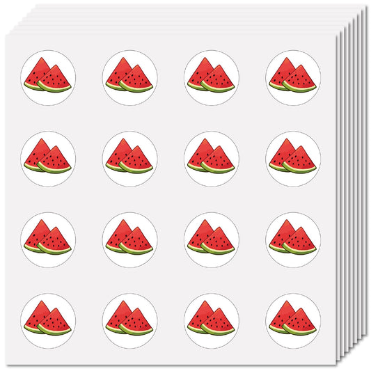 128 Watermelon Stickers for Crafts and Decor