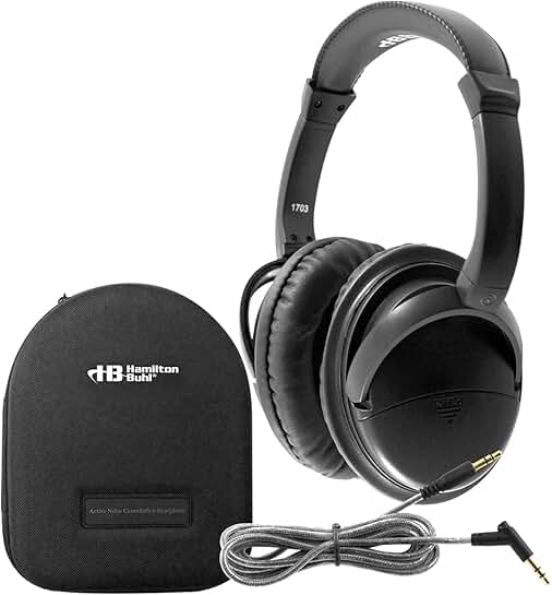 Deluxe Active Noise-Canceling Headphones with Case