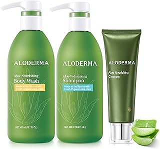 3-Piece Aloe Shower Set for Hydration and Nourishment