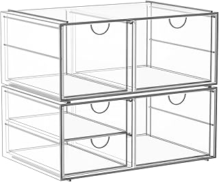 Acrylic Makeup Organizer with 5 Drawers