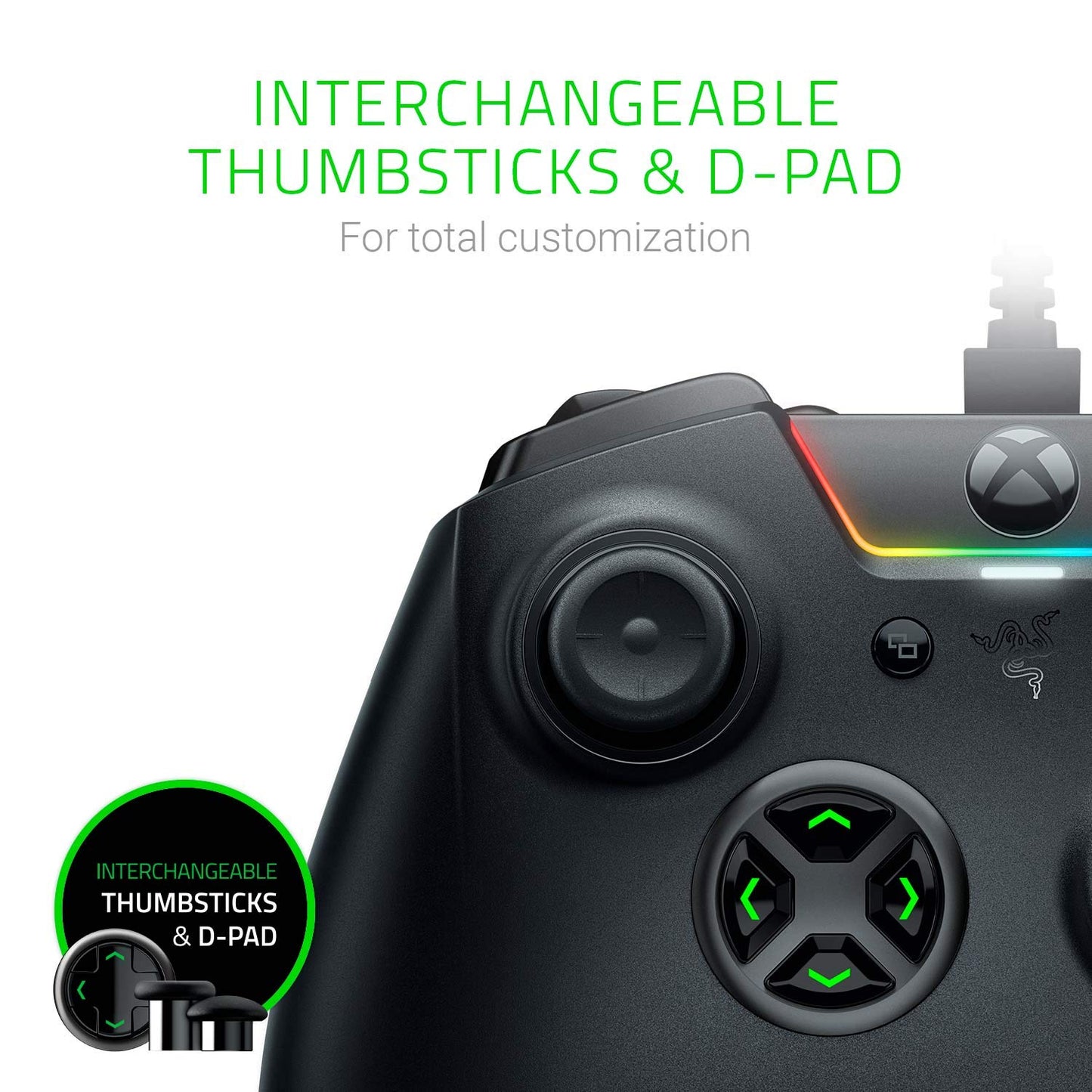 Wolverine Ultimate Officially Licensed Xbox One Controller: 6 Remappable Buttons and Triggers - Interchangeable Thumbsticks and D-Pad - For PC, Xbox One, Xbox Series X & S - Black