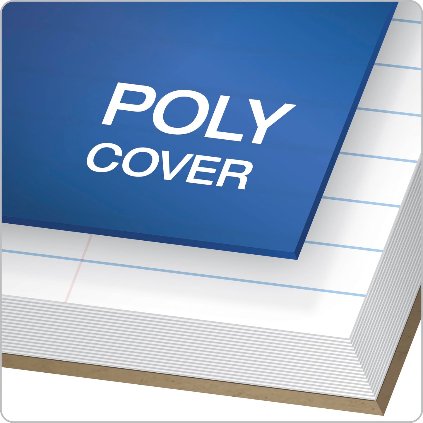 Set of 3 1-Subject Spiral Notebooks with Plastic Covers