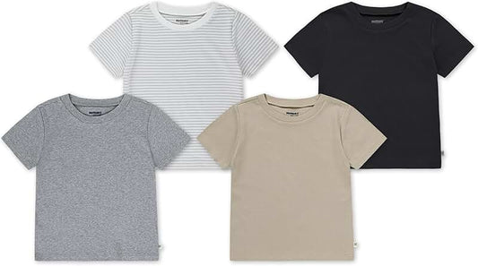 Set of four simple baby T-shirts